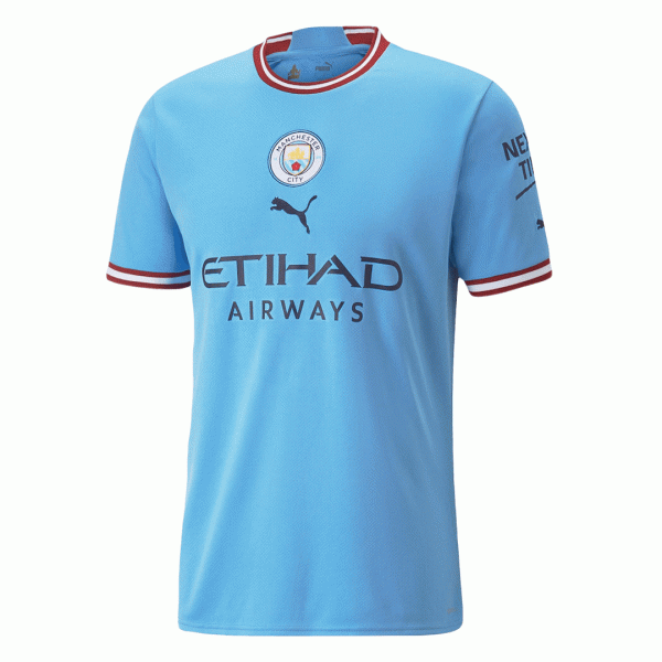 Manchester City Soccer Jersey Home Kit (Jersey+Shorts) Replica 2022/23